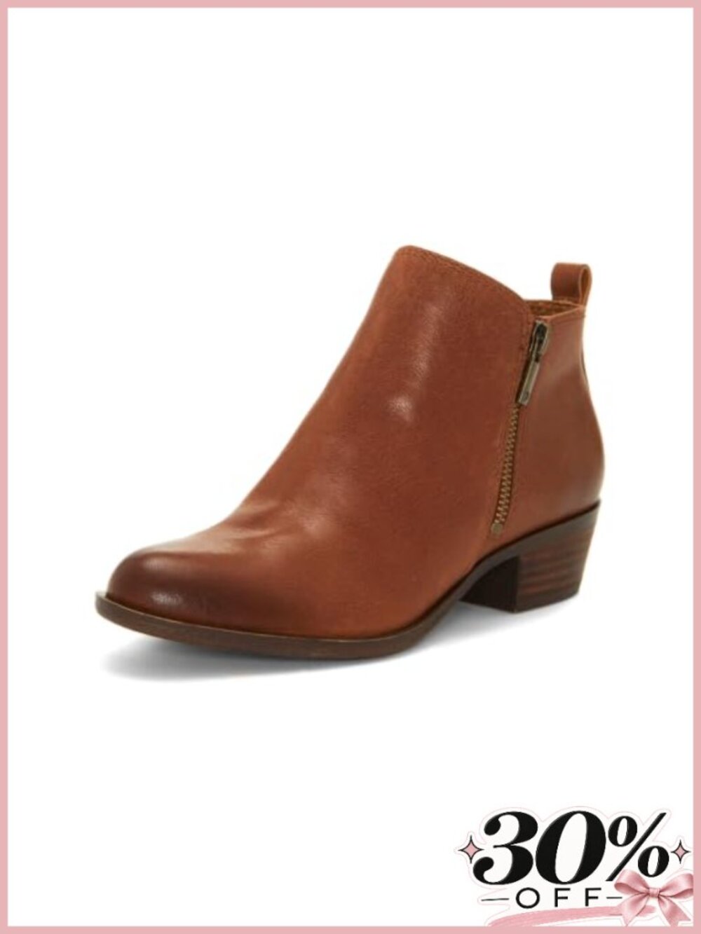Lucky Brand Basel Leather Ankle Bootie